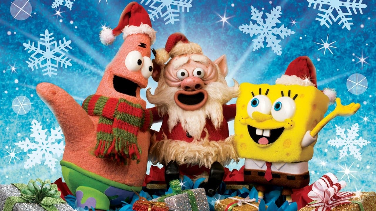 Kerstmis met Spongebob backdrop
