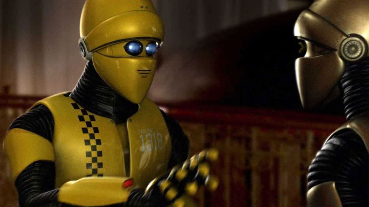 Glenn, the flying robot backdrop