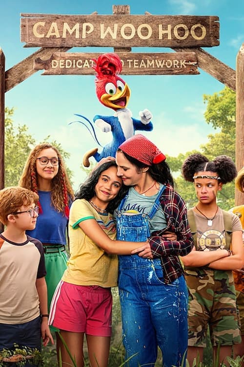 Woody Woodpecker gaat op kamp poster