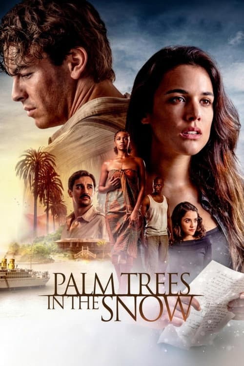Palmeras en la nieve poster