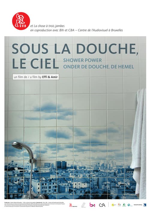 Sous la douche, le ciel poster