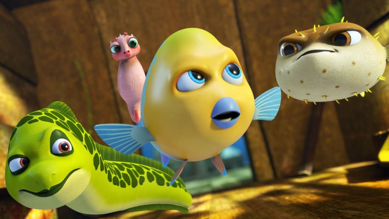 Plouf ! Petit poisson courageux backdrop